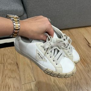 Prada sneakers women 38 white / beige